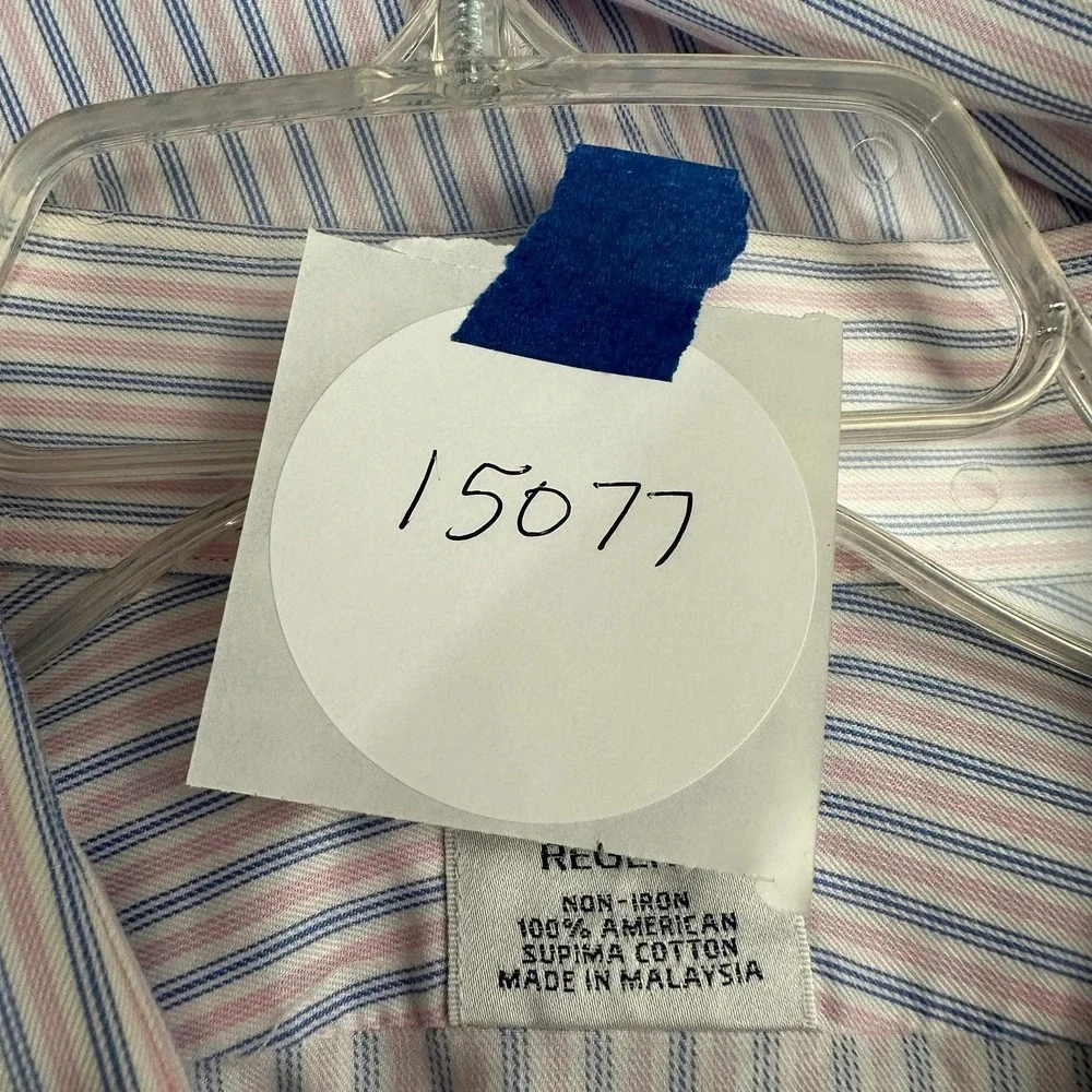 Brooks Brothers Regent Men Striped Dress Shirt Size 16.5 35 French Cuff Business